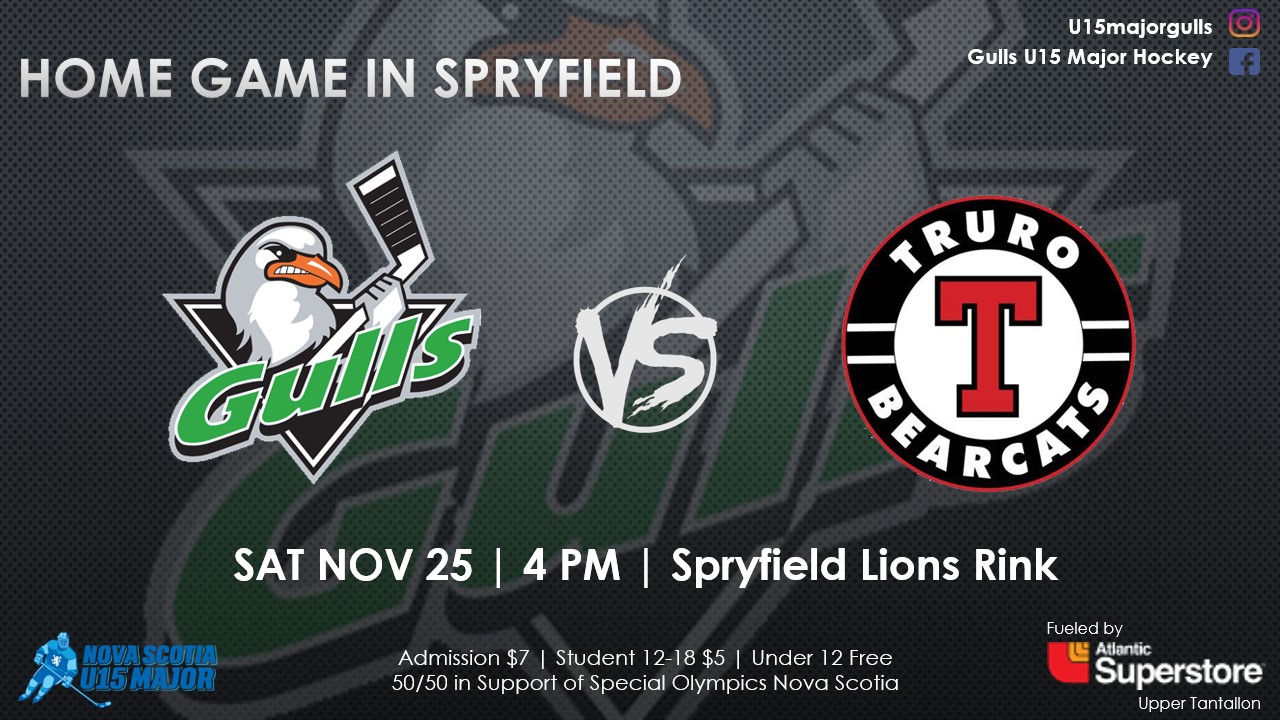 Gulls VS Truro Nov 26th at 4pm